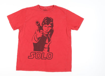 Lewis & Finch Men’s Red Star Wars Han Solo Graphic T-Shirt Size L