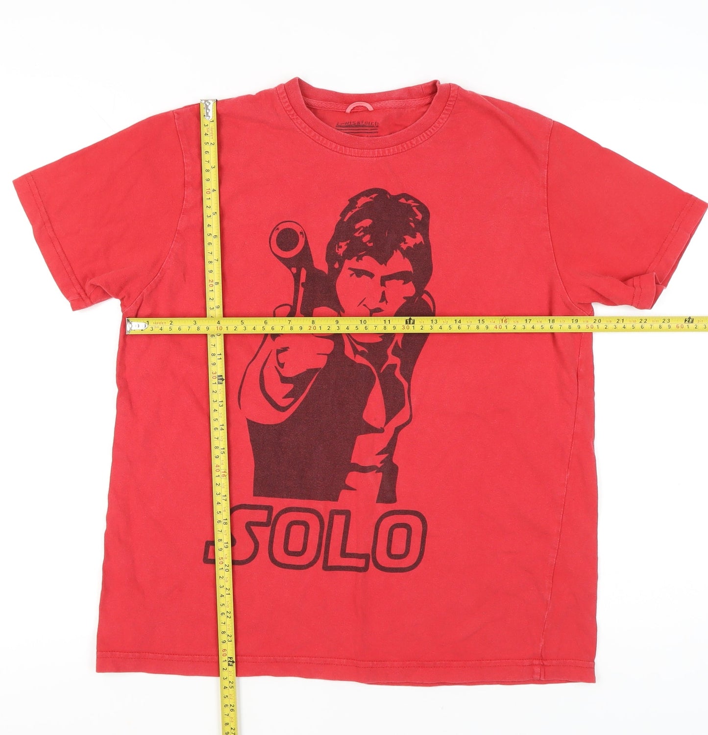 Lewis & Finch Men’s Red Star Wars Han Solo Graphic T-Shirt Size L