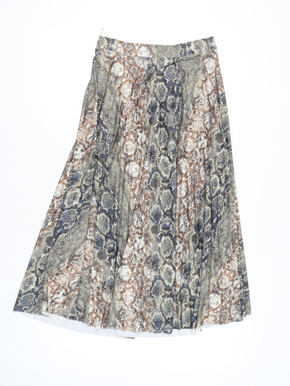 Next Women’s Multicoloured Animal Print A-Line Skirt Size 10
