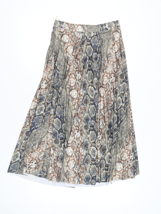 Next Women’s Multicoloured Animal Print A-Line Skirt Size 10