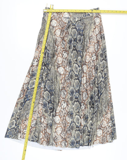 Next Women’s Multicoloured Animal Print A-Line Skirt Size 10