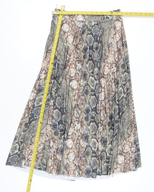 Next Women’s Multicoloured Animal Print A-Line Skirt Size 10