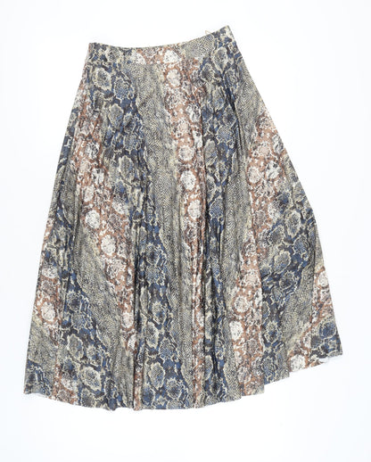 Next Women’s Multicoloured Animal Print A-Line Skirt Size 10