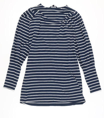 French Connection Women’s Blue Striped T-Shirt Dress Size S