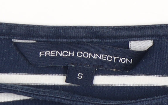 French Connection Women’s Blue Striped T-Shirt Dress Size S