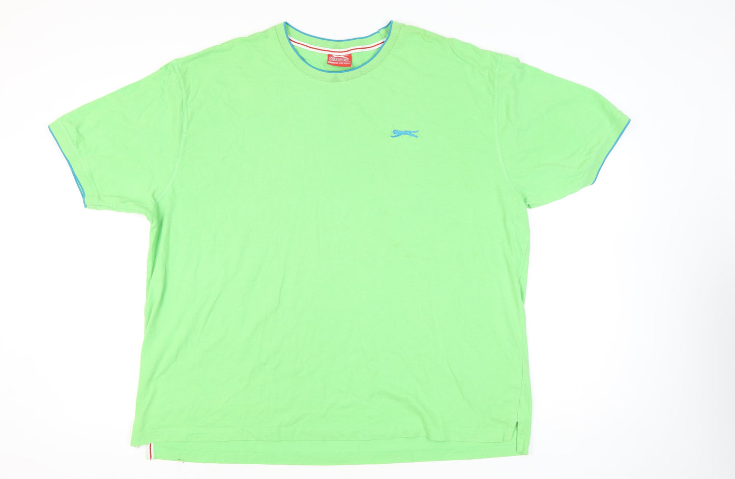 Slazenger Men’s 3XL Green Crew Neck Cotton T-Shirt