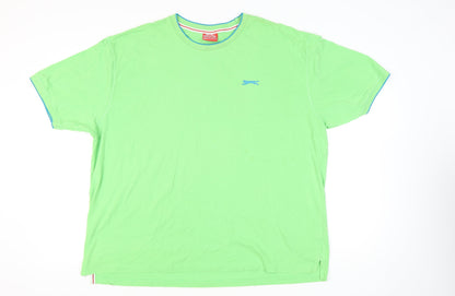 Slazenger Men’s 3XL Green Crew Neck Cotton T-Shirt