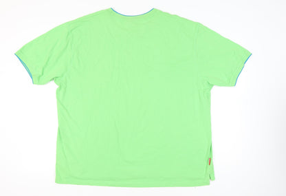 Slazenger Men’s 3XL Green Crew Neck Cotton T-Shirt