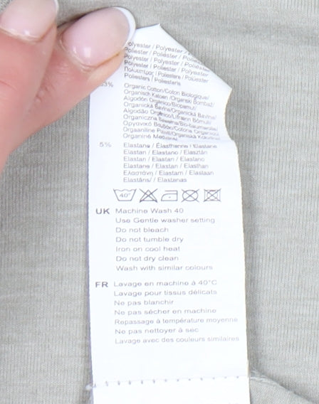 Karrimor Womens Grey V-Neck T-Shirt Size 10 Short Sleeve Outdoor