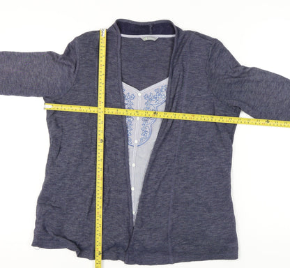 Womens UK Size 18 Marks and Spencer Blue Cardigan Jumper