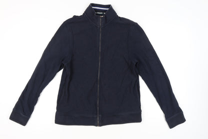 Ted Baker Men’s Blue Full Zip Cotton Sweatshirt Size S Regular Fit