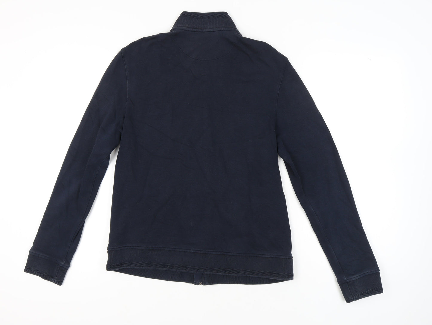 Ted Baker Men’s Blue Full Zip Cotton Sweatshirt Size S Regular Fit