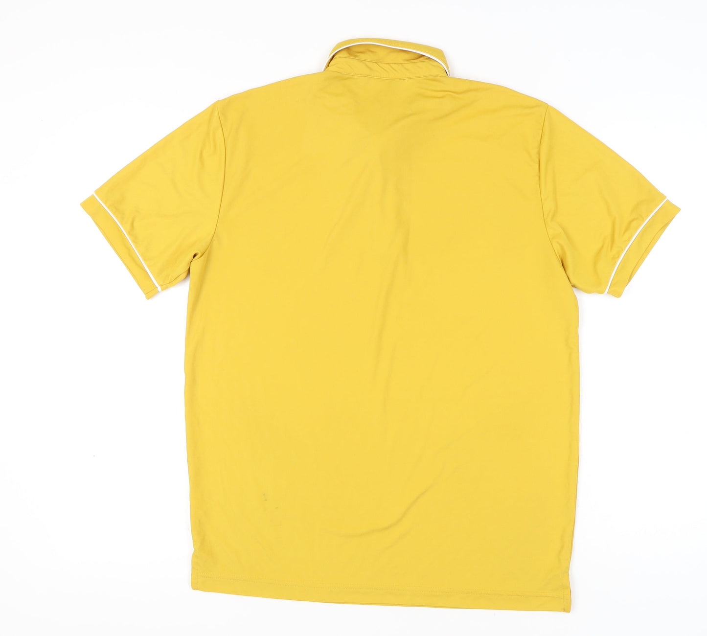 Apparel Unlimited Men’s Yellow Polyester Polo Shirt L Short Sleeve