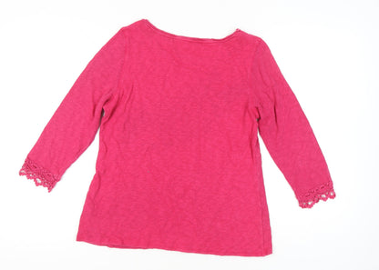 Womens UK Size 14 Marks and Spencer Pink Tunic Blouse