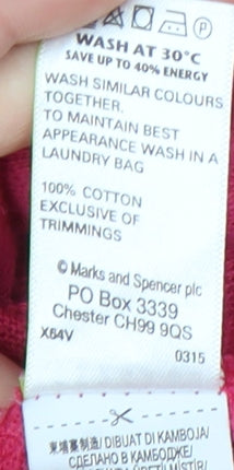 Womens UK Size 14 Marks and Spencer Pink Tunic Blouse