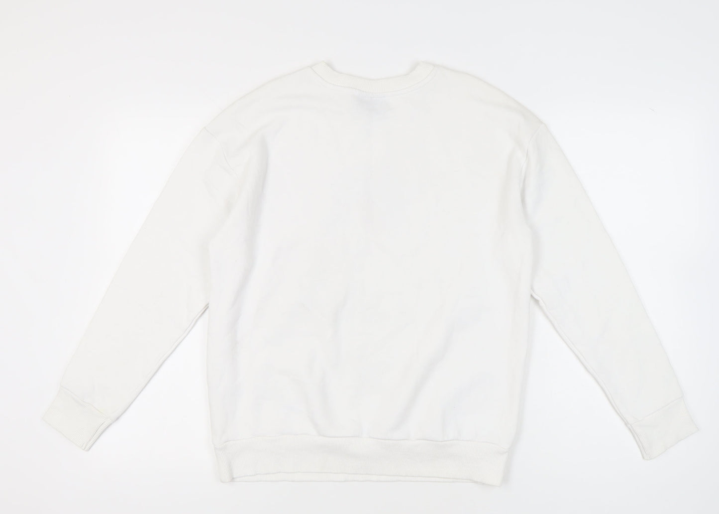 George Women’s White Graphic Print Sweatshirt Size 12-14 M