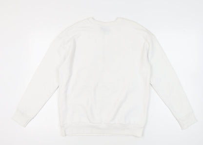 George Women’s White Graphic Print Sweatshirt Size 12-14 M