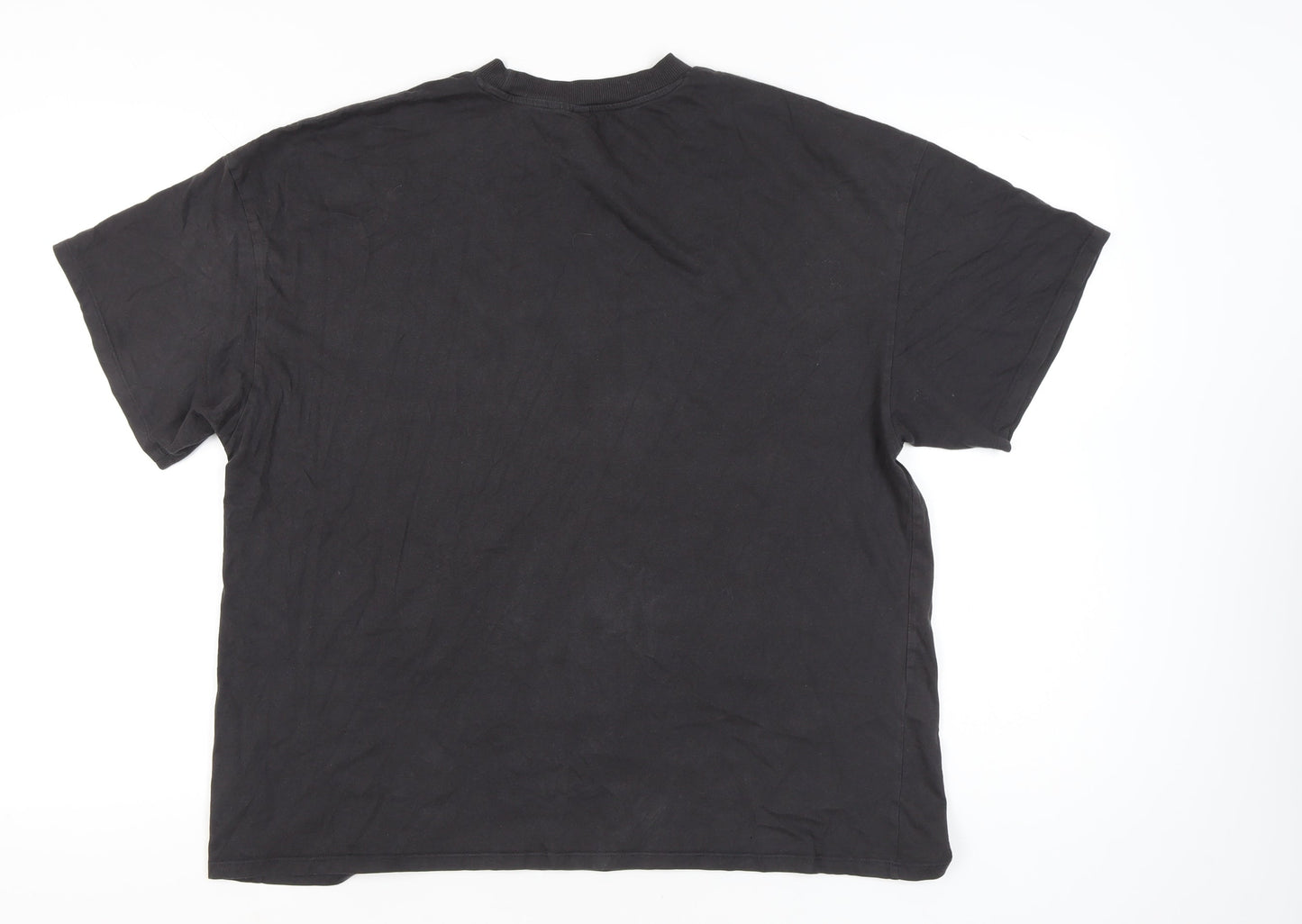Womens UK Size 12 H&M Divided Black Basic T-Shirt