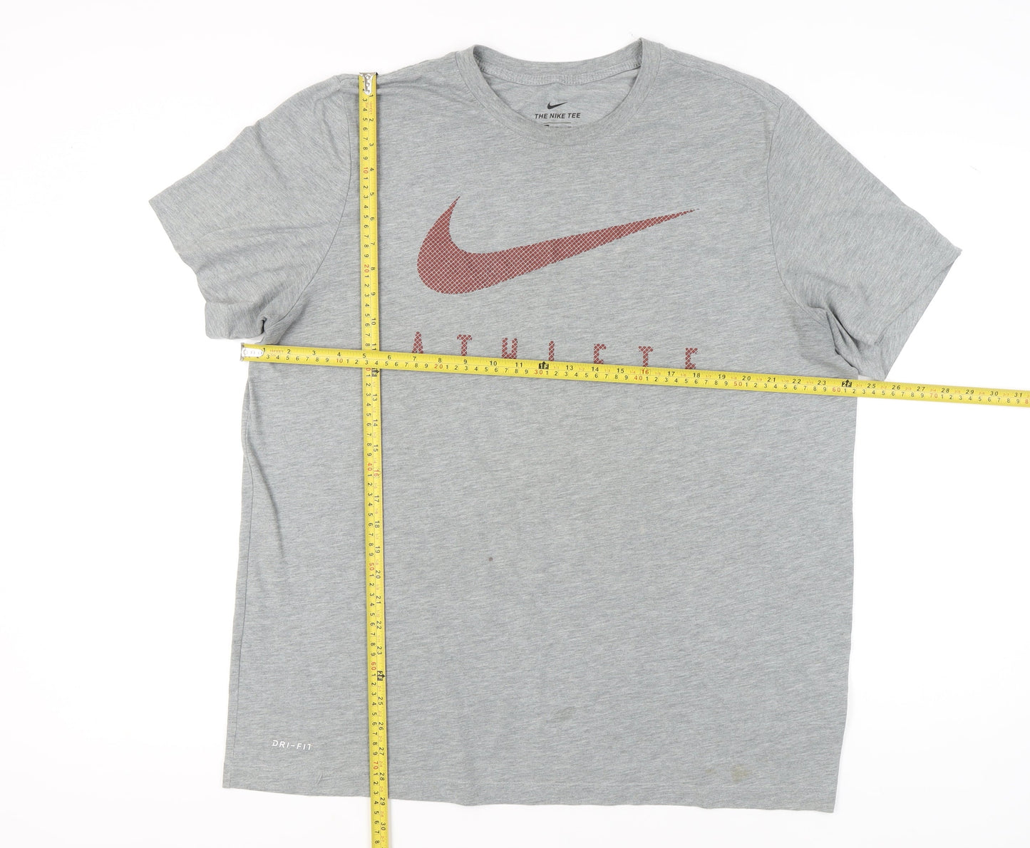 Nike Mens Grey XL Dri-Fit Athlete Sports Graphic T-Shirt