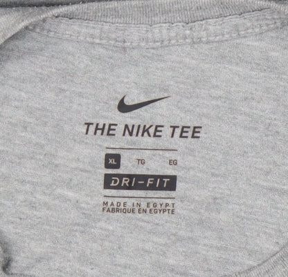 Nike Mens Grey XL Dri-Fit Athlete Sports Graphic T-Shirt