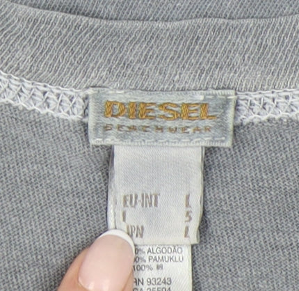 Mens UK Size L Diesel Grey  T-Shirt