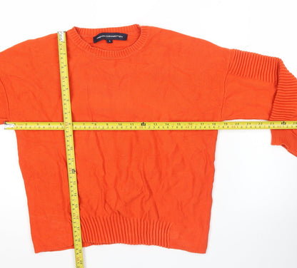 Womens UK Size S French Connection Orange Pullover Jumper