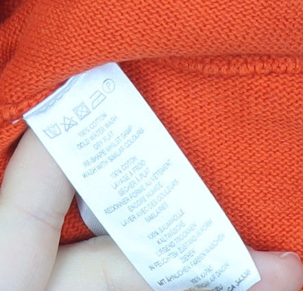 Womens UK Size S French Connection Orange Pullover Jumper