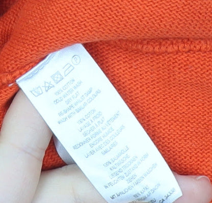 Womens UK Size S French Connection Orange Pullover Jumper