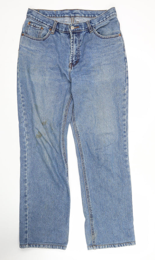 Levi's 501 Men's Blue 32x32 Straight Leg Denim Jeans