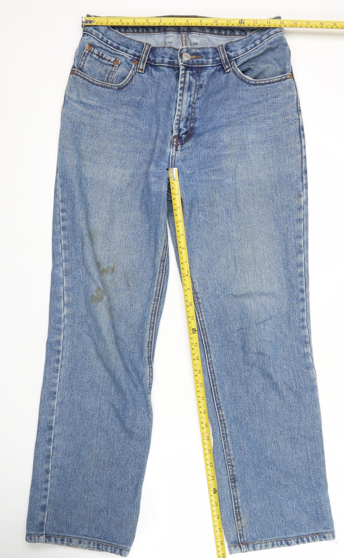 Levi's 501 Men's Blue 32x32 Straight Leg Denim Jeans