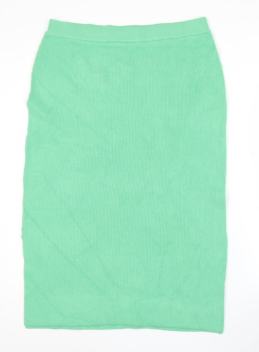 Marks and Spencer Women’s Green Knit Midi Pencil Skirt L