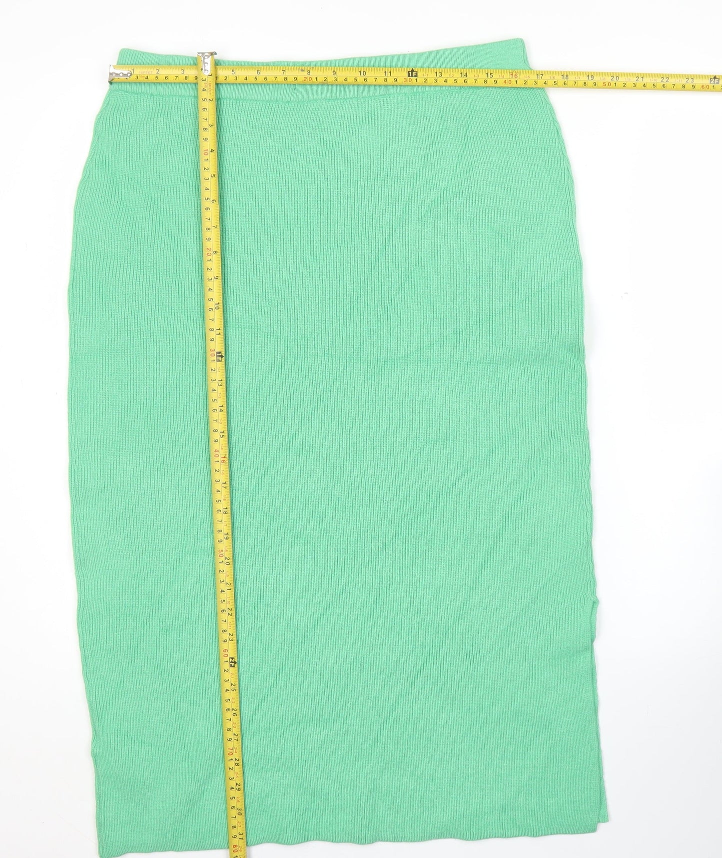 Marks and Spencer Women’s Green Knit Midi Pencil Skirt L