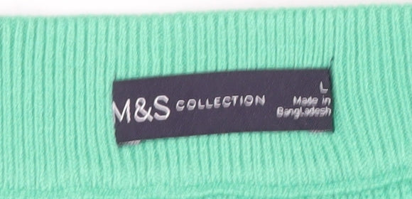 Marks and Spencer Women’s Green Knit Midi Pencil Skirt L