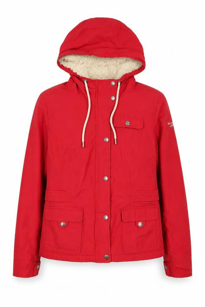Womens UK Size L Abercrombie & Fitch Red Parka Coat