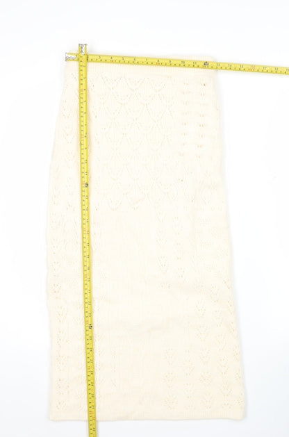 Marks and Spencer Women’s Ivory Knit Midi Skirt Size S