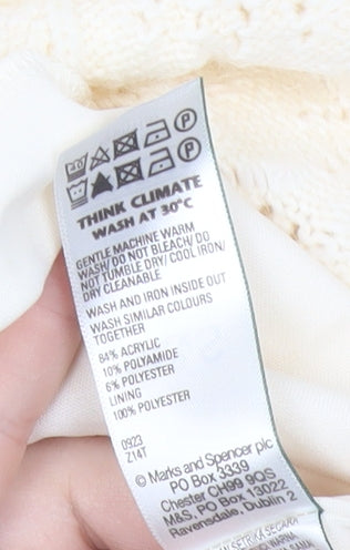 Marks and Spencer Women’s Ivory Knit Midi Skirt Size S