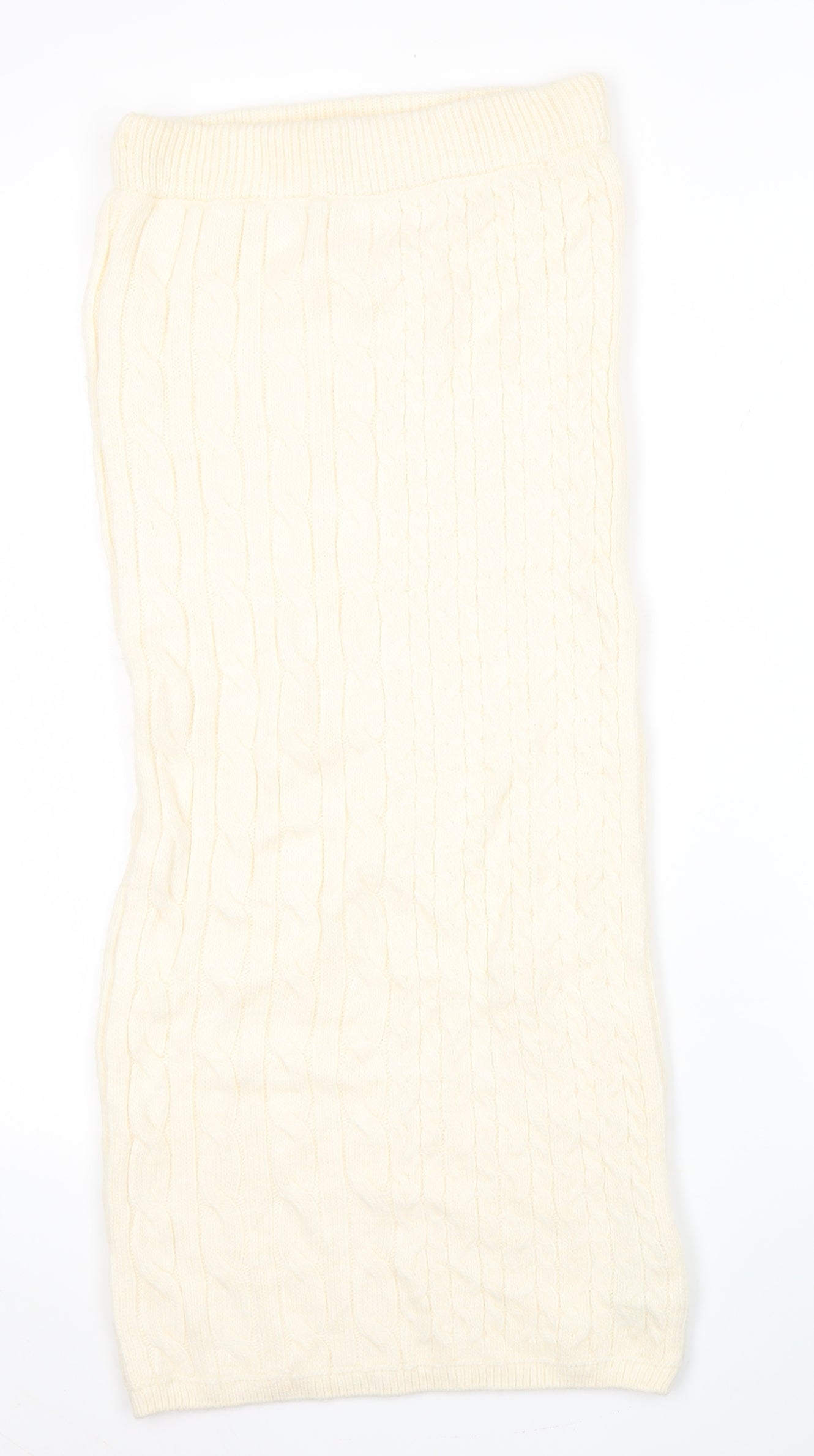Marks and Spencer Women’s Ivory Knit Midi Pencil Skirt Size S