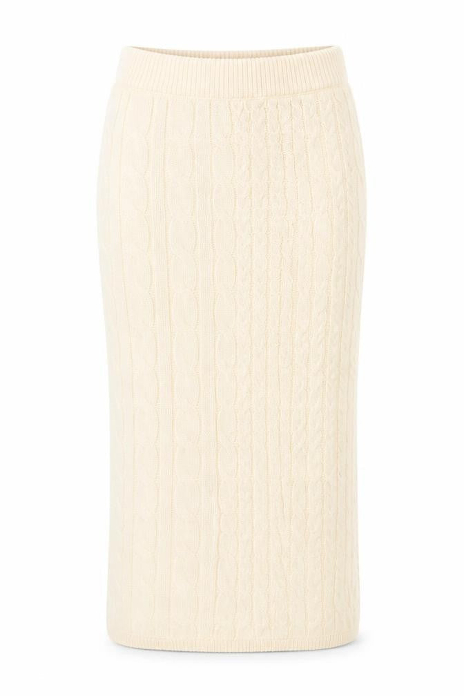 Marks and Spencer Women’s Ivory Knit Midi Pencil Skirt Size S