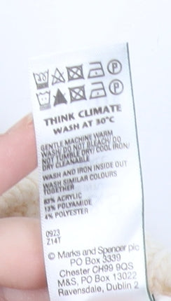 Marks and Spencer Women’s Ivory Knit Midi Pencil Skirt Size S