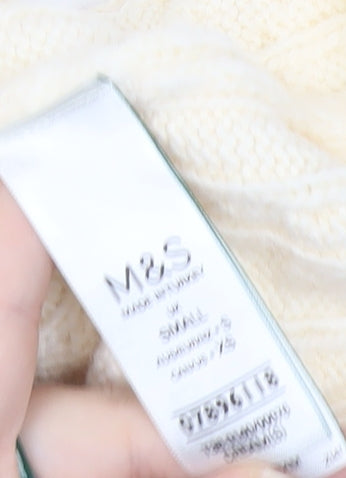 Marks and Spencer Women’s Ivory Knit Midi Pencil Skirt Size S