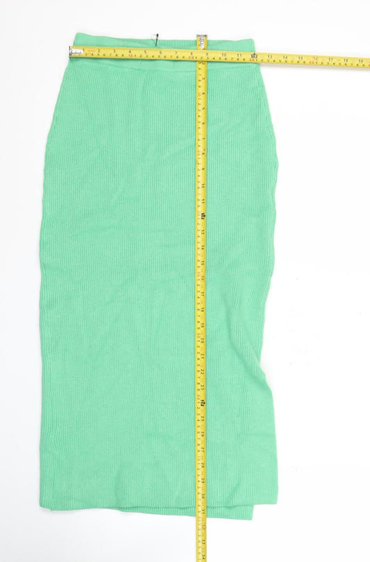 Marks and Spencer Women’s Green XS Knit Midi Pencil Skirt