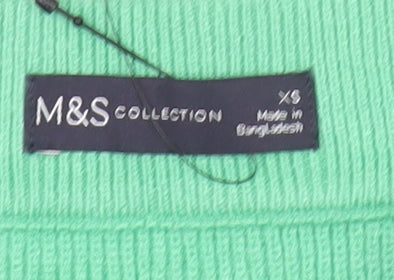 Marks and Spencer Women’s Green XS Knit Midi Pencil Skirt