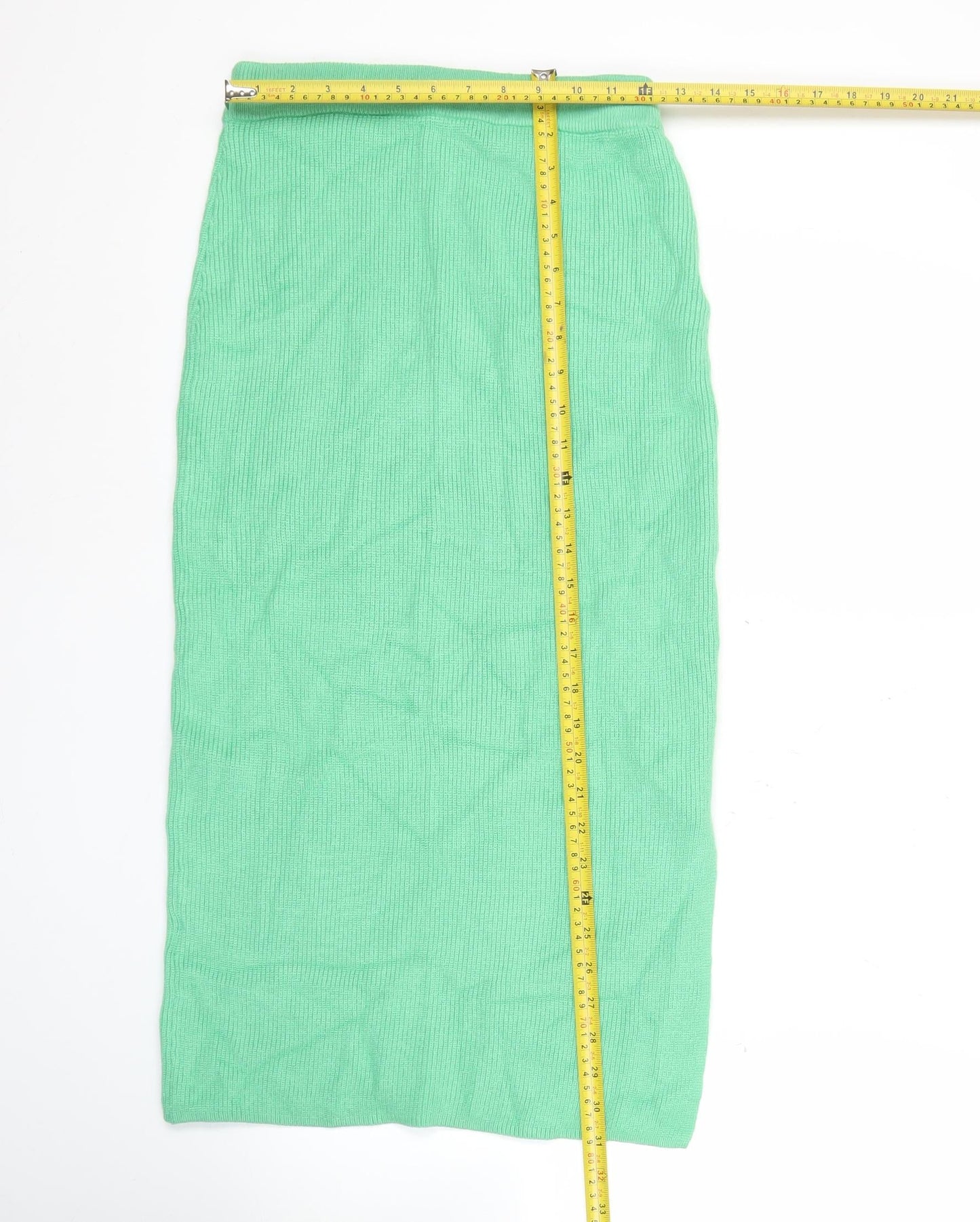 Marks and Spencer Womens Green Knit Midi Pencil Skirt Size S