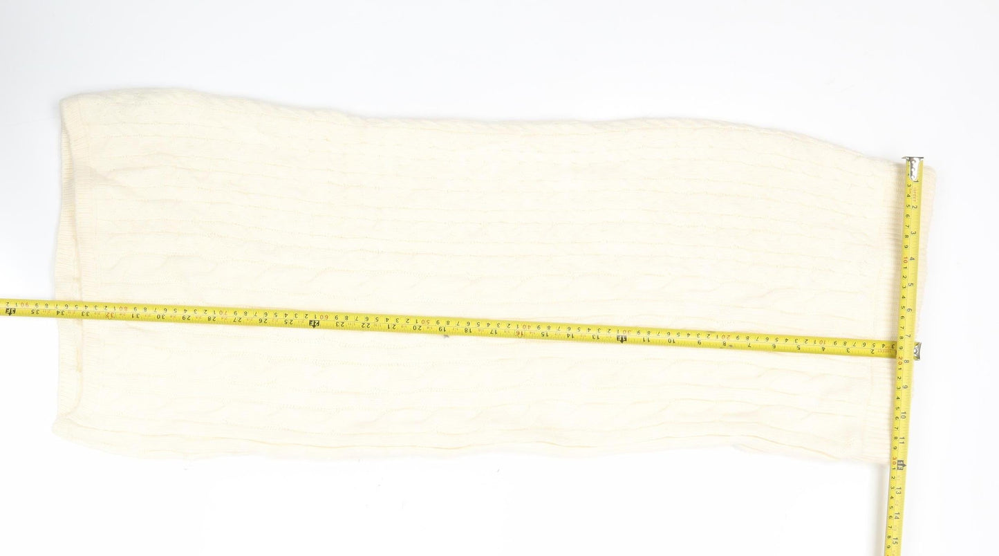 Marks and Spencer Women’s Ivory Knit Midi Pencil Skirt Size S