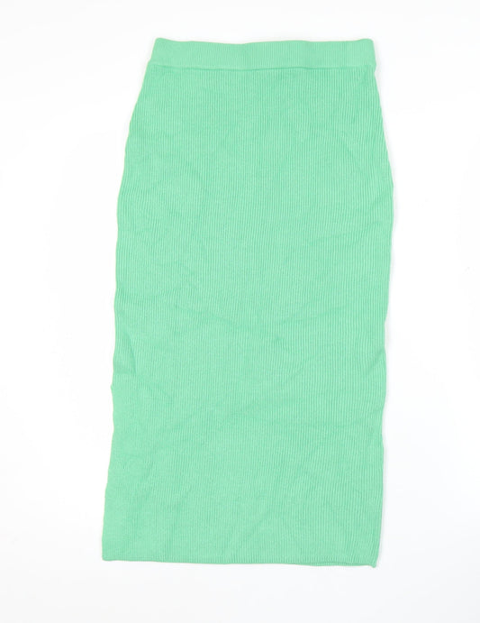 Marks and Spencer Women’s Green Knit Midi Pencil Skirt Size S