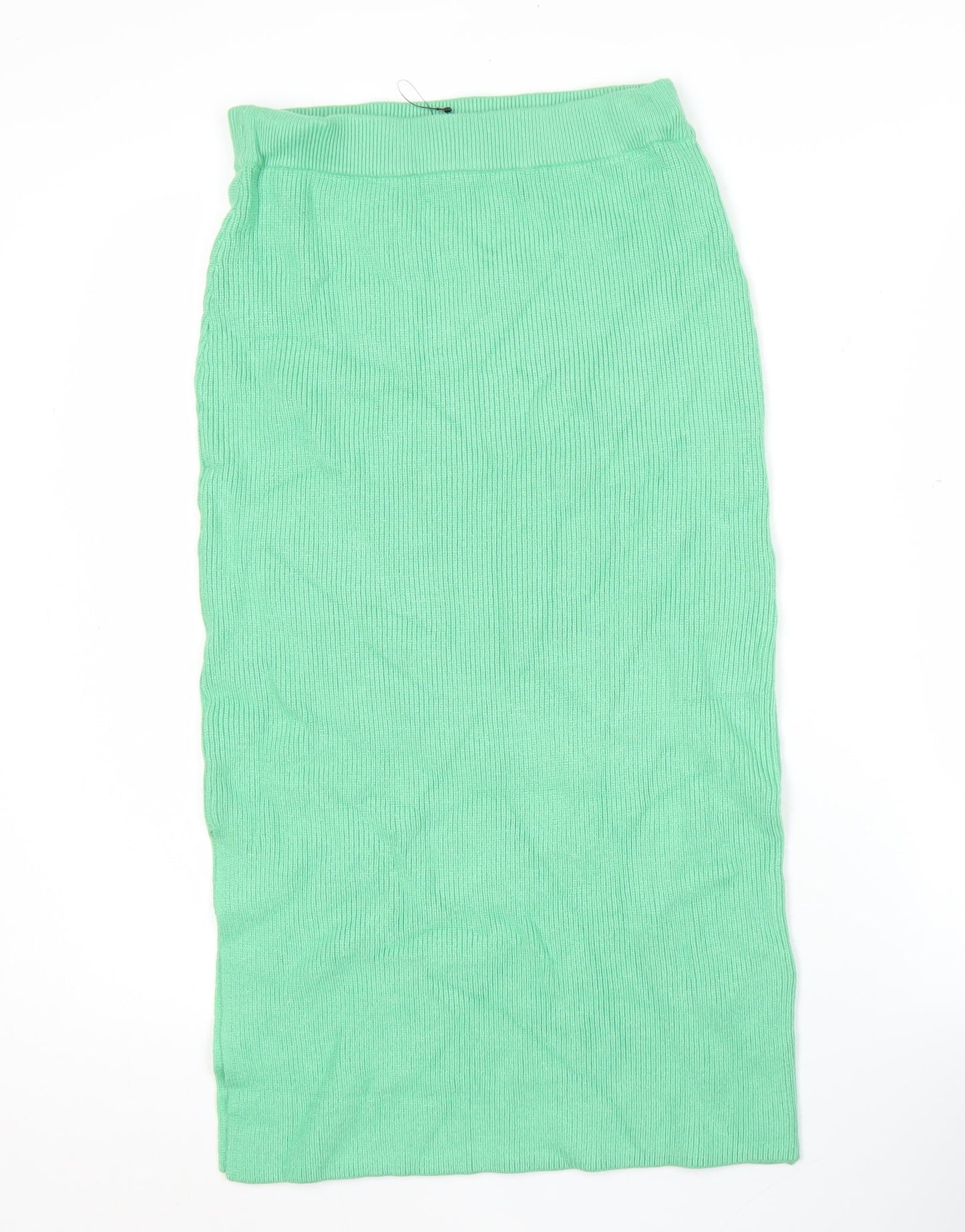 Marks and Spencer Women Green Midi Pencil Knit Skirt Size S