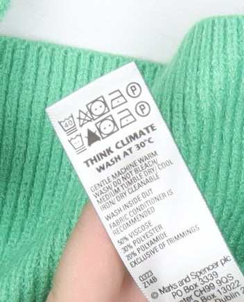 Marks and Spencer Women Green Midi Pencil Knit Skirt Size S