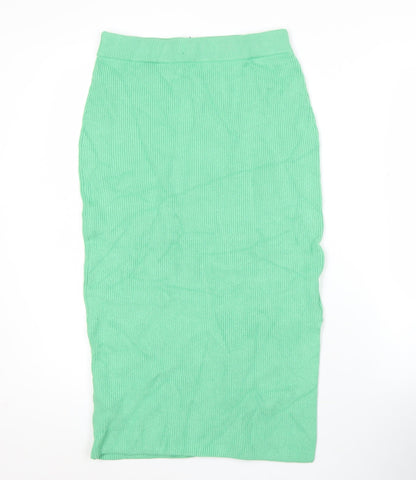 Marks and Spencer Women's Green Midi Pencil Skirt Size S