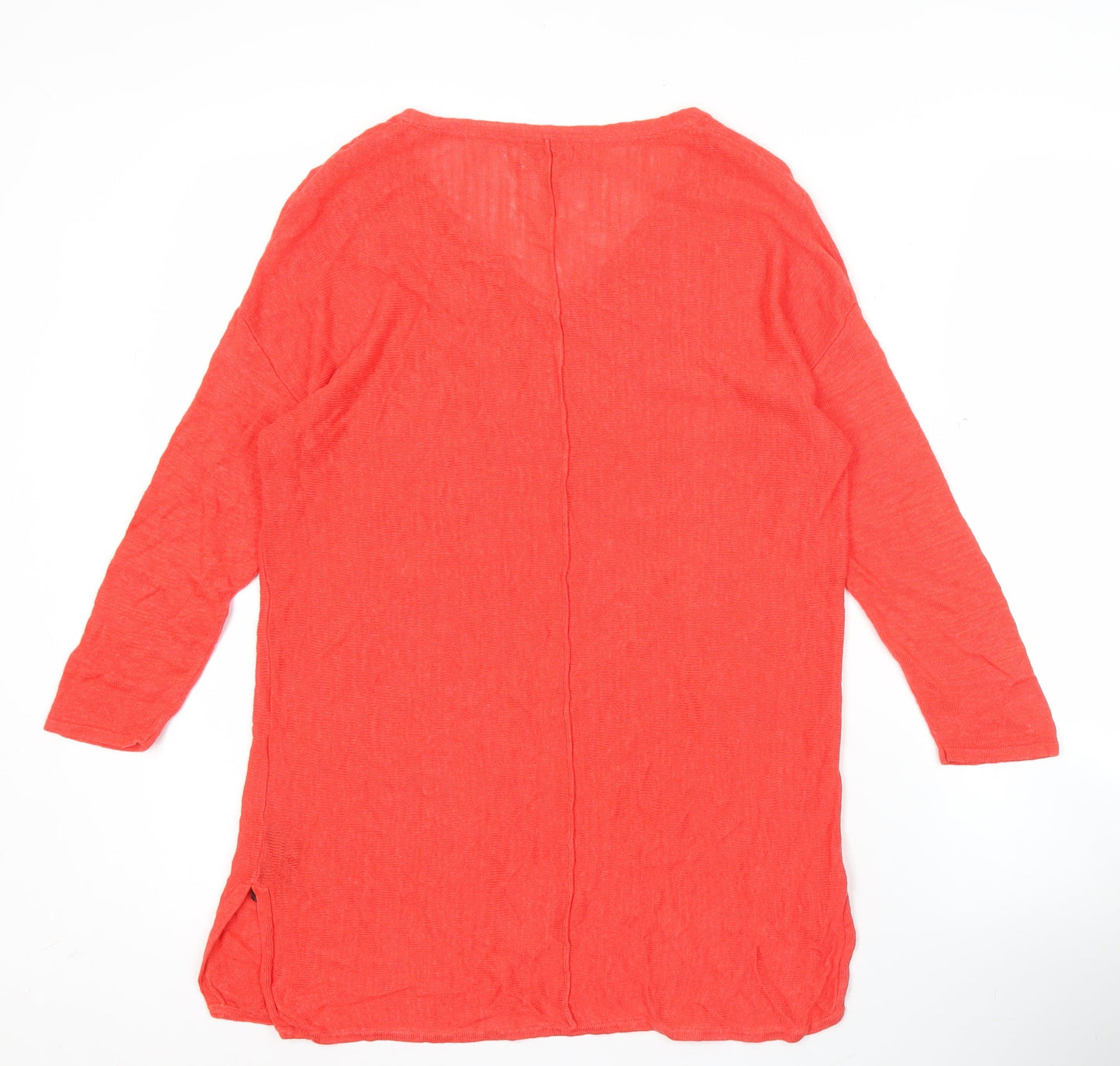 Womens UK Size S Monsoon Red Tunic Blouse