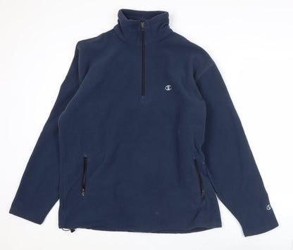 Mens UK Size L Champion Blue Pullover Sweatshirt